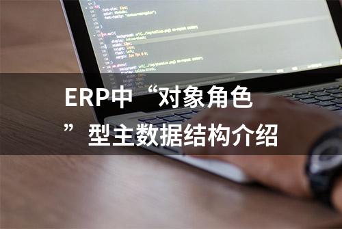 ERP中“对象角色”型主数据结构介绍