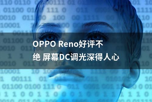 OPPO Reno好评不绝 屏幕DC调光深得人心