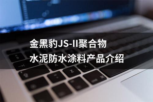 金黑豹JS-II聚合物水泥防水涂料产品介绍