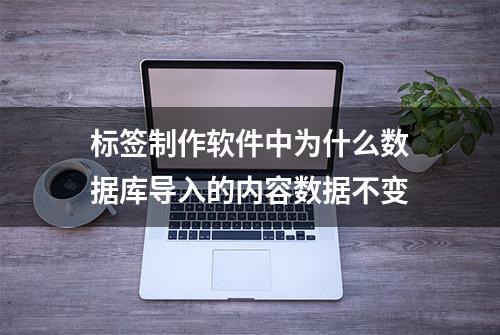 标签制作软件中为什么数据库导入的内容数据不变