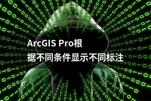 ArcGIS Pro根据不同条件显示不同标注