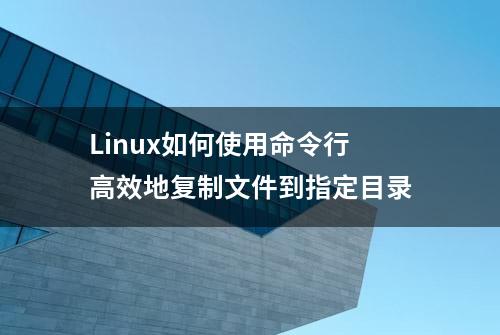 Linux如何使用命令行高效地复制文件到指定目录