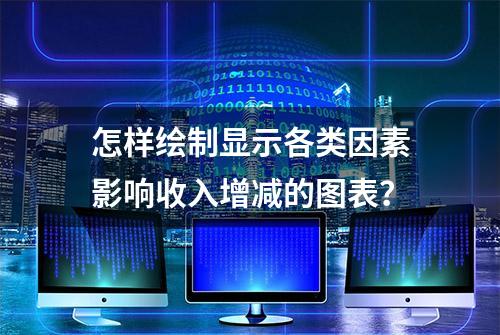 怎样绘制显示各类因素影响收入增减的图表？