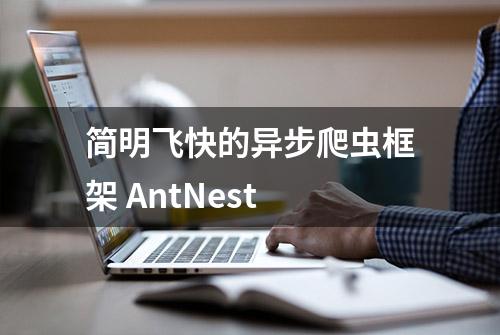 简明飞快的异步爬虫框架 AntNest