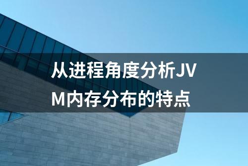 从进程角度分析JVM内存分布的特点