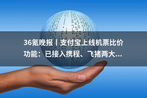 36氪晚报丨支付宝上线机票比价功能：已接入携程、飞猪两大平台；周鸿祎发布360战略级产品“360安全云”