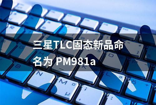 三星TLC固态新品命名为 PM981a