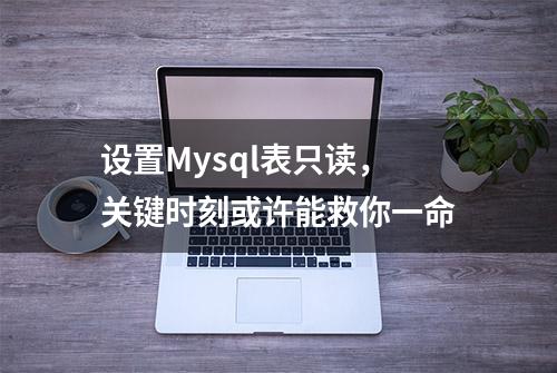 设置Mysql表只读，关键时刻或许能救你一命