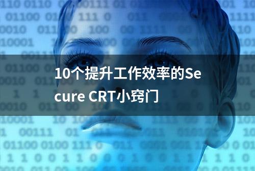 10个提升工作效率的Secure CRT小窍门