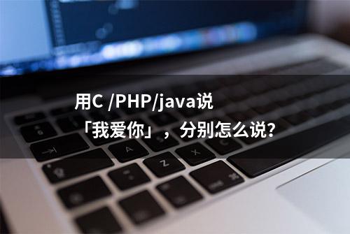 用C /PHP/java说「我爱你」，分别怎么说？