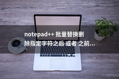 notepad++ 批量替换删除指定字符之后 或者 之前的字符