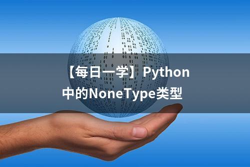 【每日一学】Python中的NoneType类型