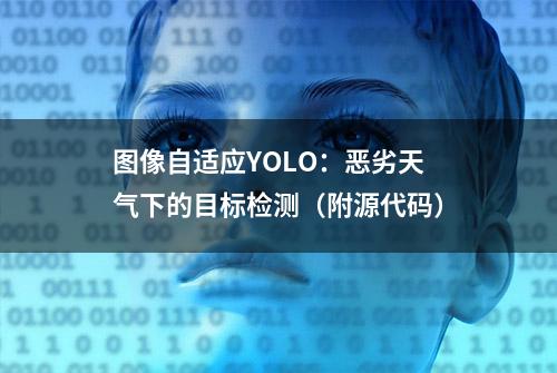 图像自适应YOLO：恶劣天气下的目标检测（附源代码）