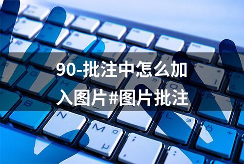 90-批注中怎么加入图片#图片批注