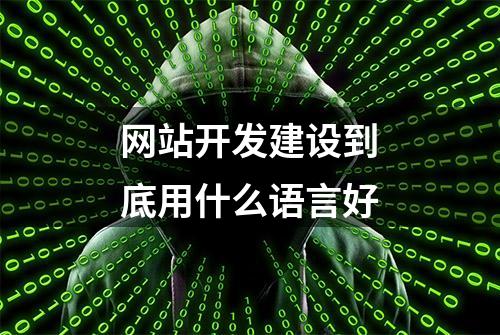 网站开发建设到底用什么语言好