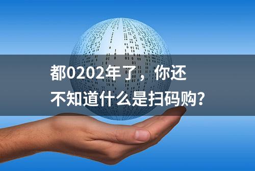 都0202年了，你还不知道什么是扫码购？