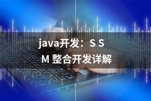 java开发：S S M 整合开发详解