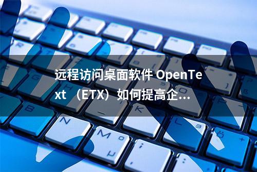 远程访问桌面软件 OpenText （ETX）如何提高企业生产力