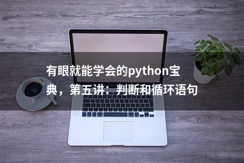 有眼就能学会的python宝典，第五讲：判断和循环语句