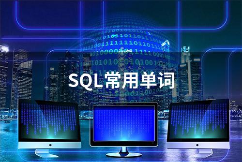 SQL常用单词