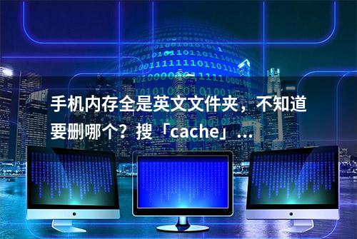 手机内存全是英文文件夹，不知道要删哪个？搜「cache」啊