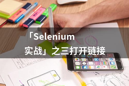 「Selenium实战」之三打开链接