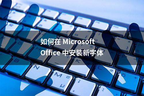 如何在 Microsoft Office 中安装新字体