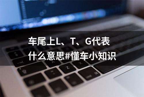 车尾上L、T、G代表什么意思#懂车小知识