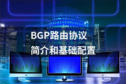 BGP路由协议简介和基础配置