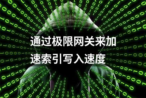 通过极限网关来加速索引写入速度