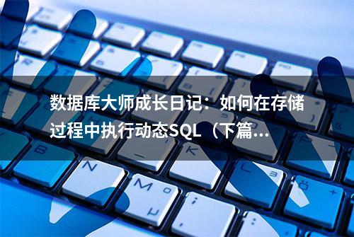 数据库大师成长日记：如何在存储过程中执行动态SQL（下篇）