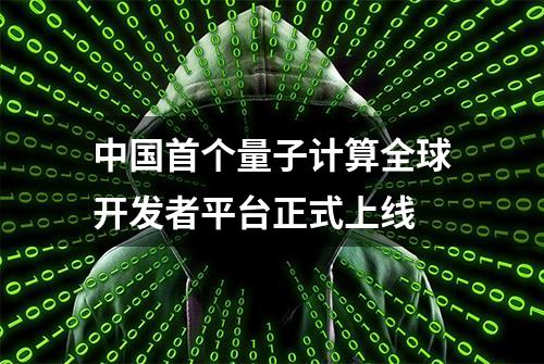 中国首个量子计算全球开发者平台正式上线