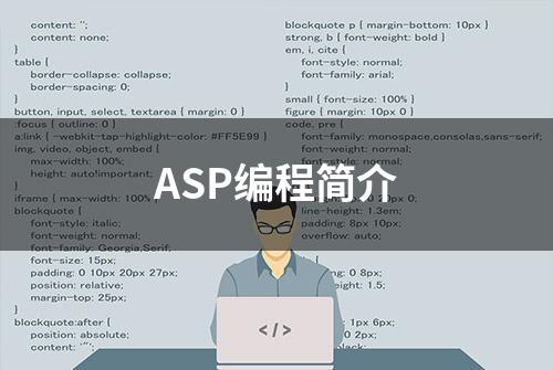 ASP编程简介