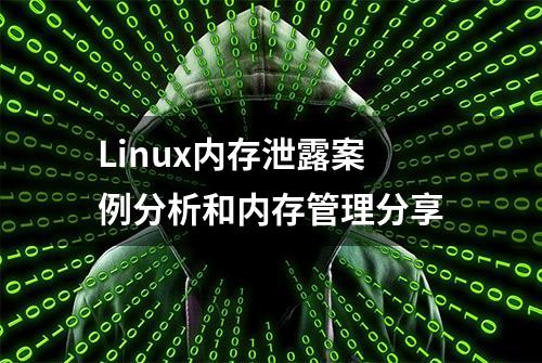 Linux内存泄露案例分析和内存管理分享