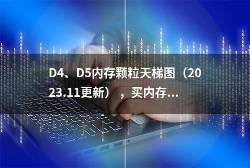 D4、D5内存颗粒天梯图（2023.11更新） ，买内存条看这里就知道了