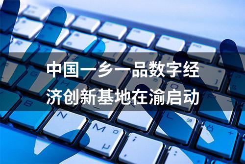 中国一乡一品数字经济创新基地在渝启动