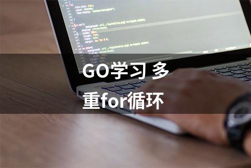 GO学习 多重for循环