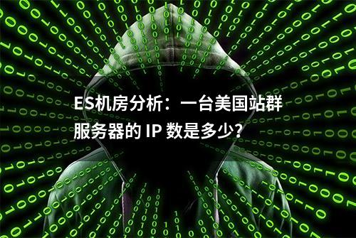 ES机房分析：一台美国站群服务器的 IP 数是多少？