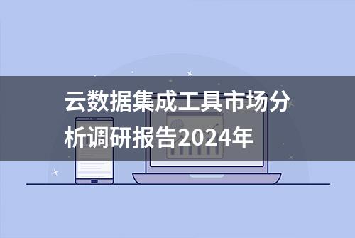 云数据集成工具市场分析调研报告2024年