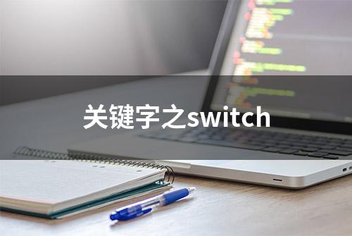 关键字之switch