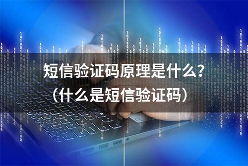 短信验证码原理是什么？（什么是短信验证码）