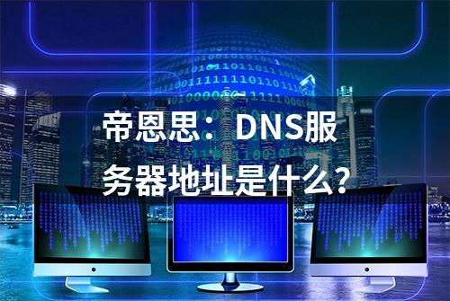 帝恩思：DNS服务器地址是什么？