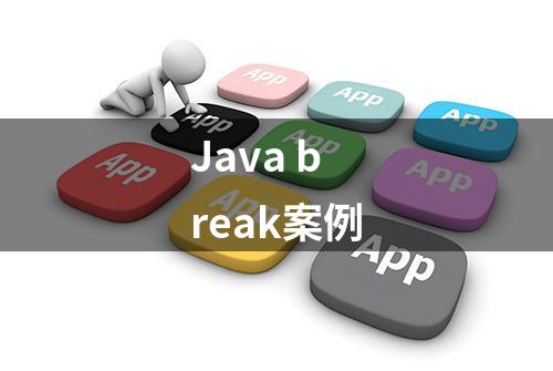 Java break案例