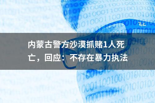 内蒙古警方沙漠抓赌1人死亡，回应：不存在暴力执法