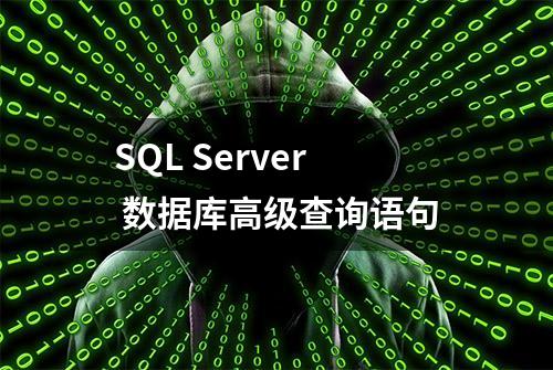 SQL Server 数据库高级查询语句