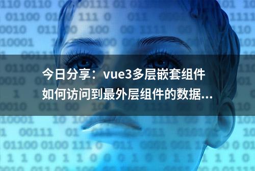 今日分享：vue3多层嵌套组件如何访问到最外层组件的数据？