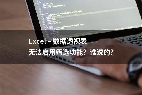 Excel – 数据透视表无法启用筛选功能？谁说的？