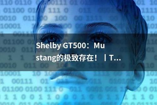 Shelby GT500：Mustang的极致存在！丨TG视角