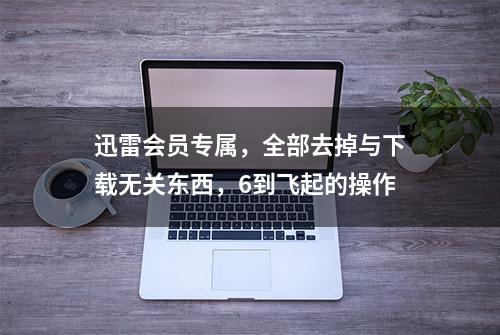 迅雷会员专属，全部去掉与下载无关东西，6到飞起的操作