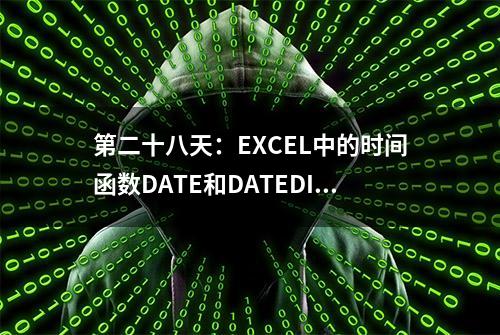 第二十八天：EXCEL中的时间函数DATE和DATEDIF，管理好你的时间